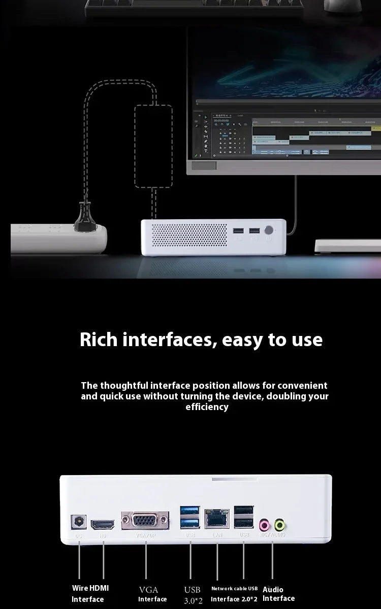 AI-200 - Mini Desktop - AI Computer - 7 inch x 7 inch