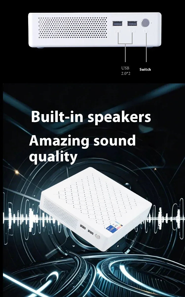 AI-200 - Mini Desktop - AI Computer - 7 inch x 7 inch