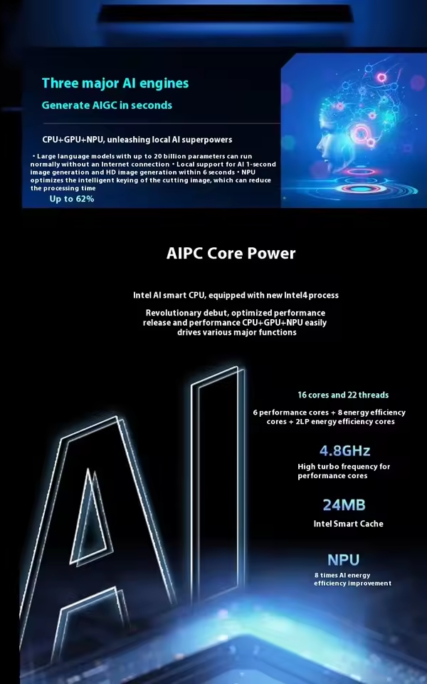 AI-200 - Mini Desktop - AI Computer - 7 inch x 7 inch