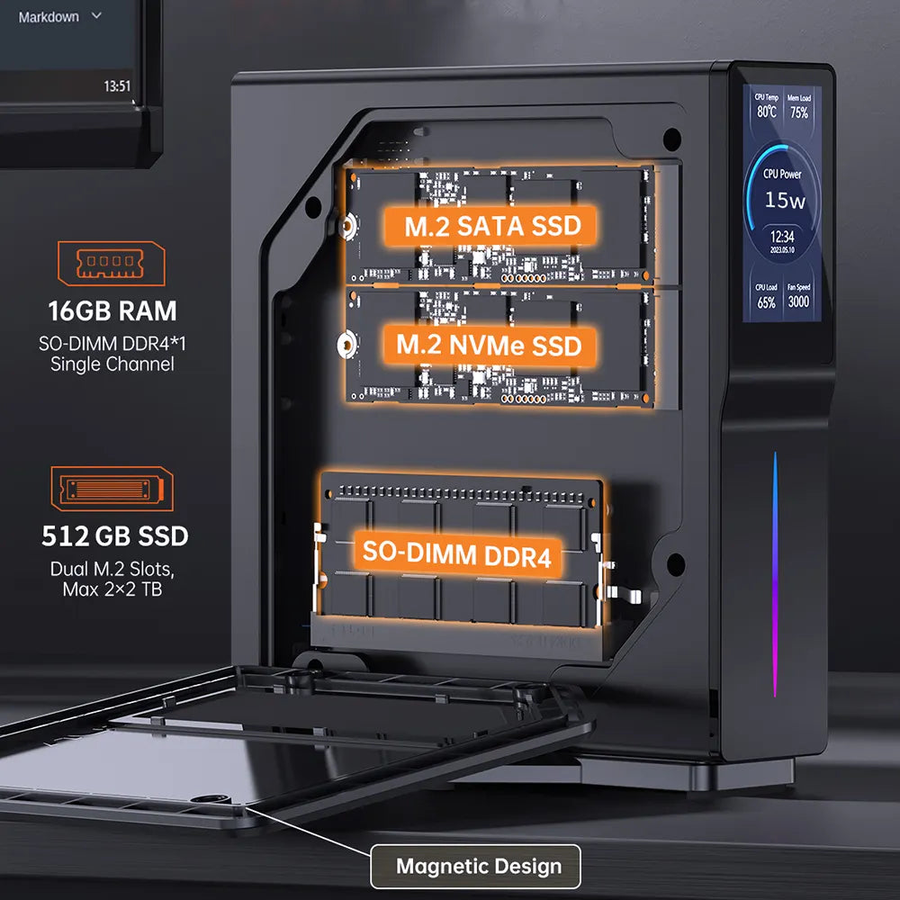 A-100 INTEL Based Mini PC - Plug & Play - Only 6 inches tall !